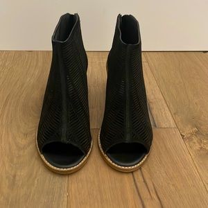 Very Volatile Birch Cutout Open Toe Bootie